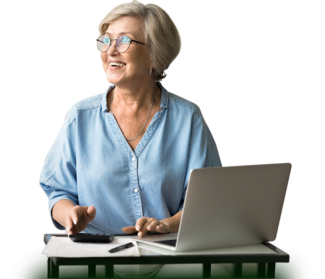 woman with laptop